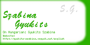 szabina gyukits business card